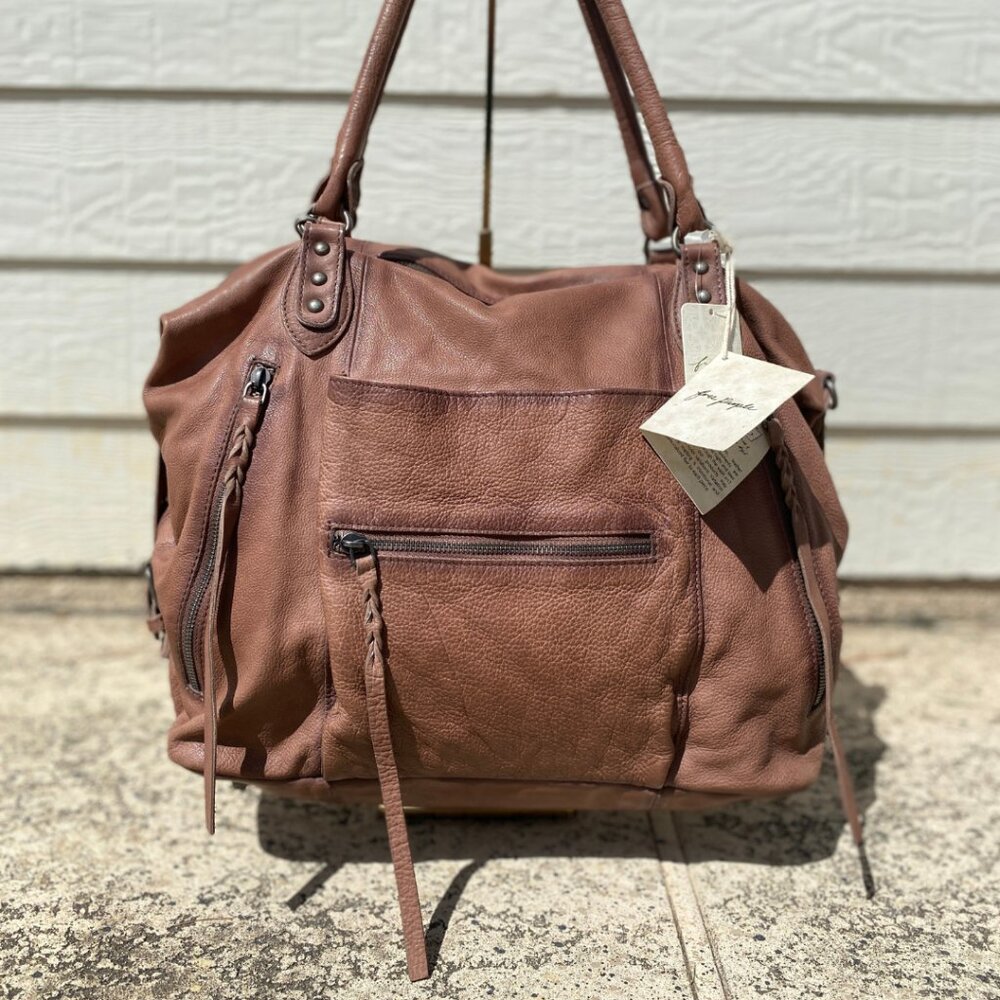 NWT We The Free Emerson Tote Bag — Mudslide Mauve